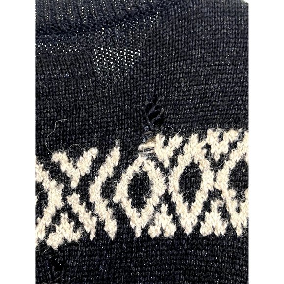 AllSaints Malver Fair Isle Oversized Wool Blend Sweater - Size XXL - Picture 8 of 9